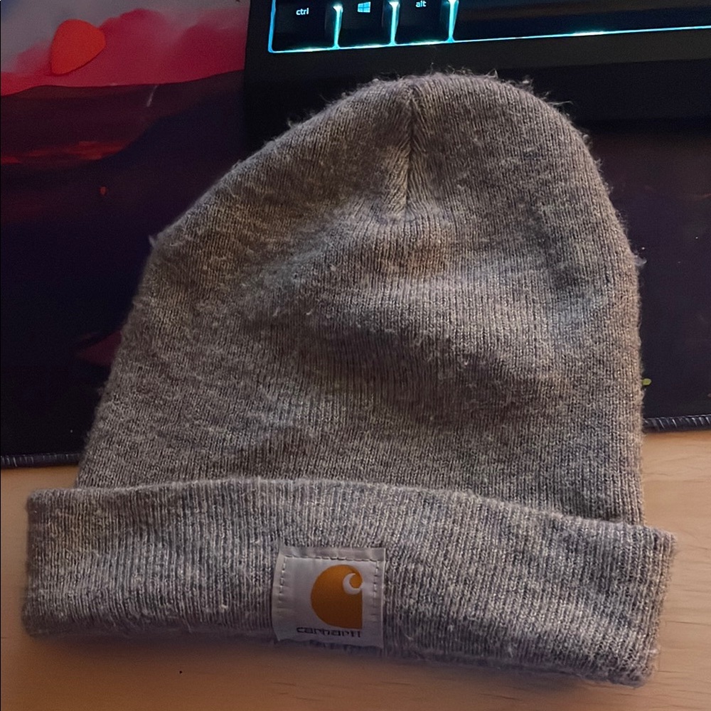 Carhartt Heather Gray Knit Beanie